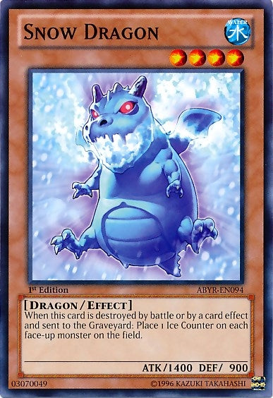 Image for Snow Dragon (ABYR-EN094) (Abyss Rising) - YuGiOh