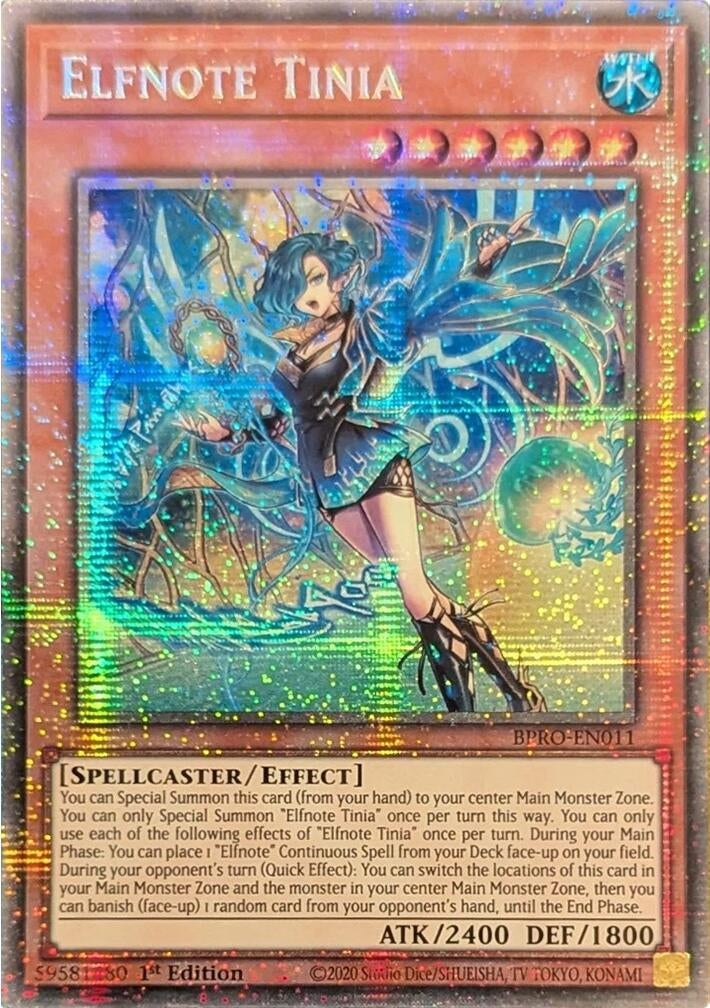 Image for Elfnote Tinia (Starlight Rare) (BPRO-EN011) (Burst Protocol) - YuGiOh