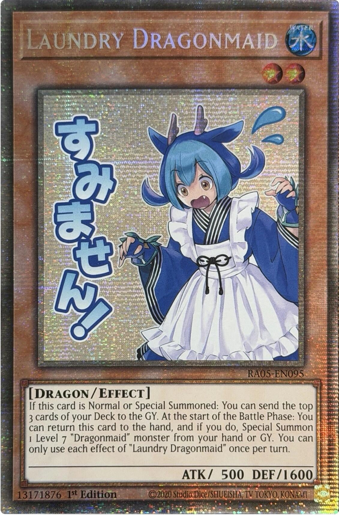 Image for Laundry Dragonmaid (Starlight Rare) (RA05-EN095) (Rarity Collection 5) (RA05) - YuGiOh