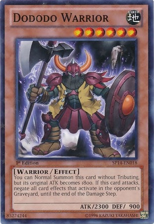 Image for Dododo Warrior (Starfoil) (SP14-EN018) (Star Pack 2014) - YuGiOh
