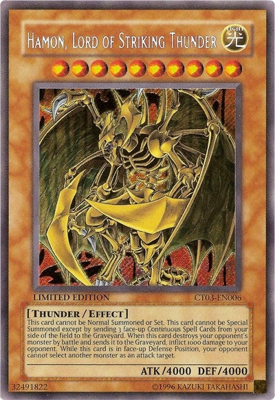 Image for Hamon, Lord of Striking Thunder (CT03-EN006) (2006 Collectors Tin) - YuGiOh