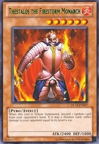 Image for Thestalos the Firestorm Monarch (Green) (DL12-EN007) (Duelist League Promo) - YuGiOh