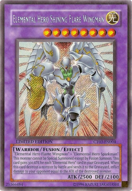Image for Elemental HERO Shining Flare Wingman (CT03-EN004) (2006 Collectors Tin) - YuGiOh