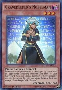 Image for Gravekeeper's Nobleman (MP14-EN212) (2014 Mega-Tins Mega Pack) - YuGiOh