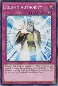 Image for Solemn Authority (LC5D-EN197) (Legendary Collection 5D's) - YuGiOh
