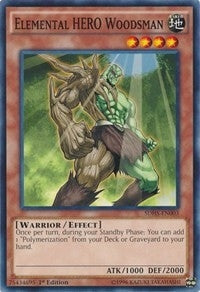 Image for Elemental HERO Woodsman (SDHS-EN003) (Structure Deck: HERO Strike) - YuGiOh