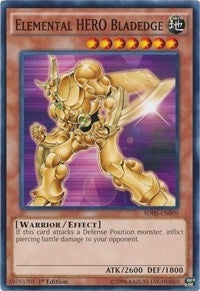 Image for Elemental HERO Bladedge (SDHS-EN009) (Structure Deck: HERO Strike) - YuGiOh