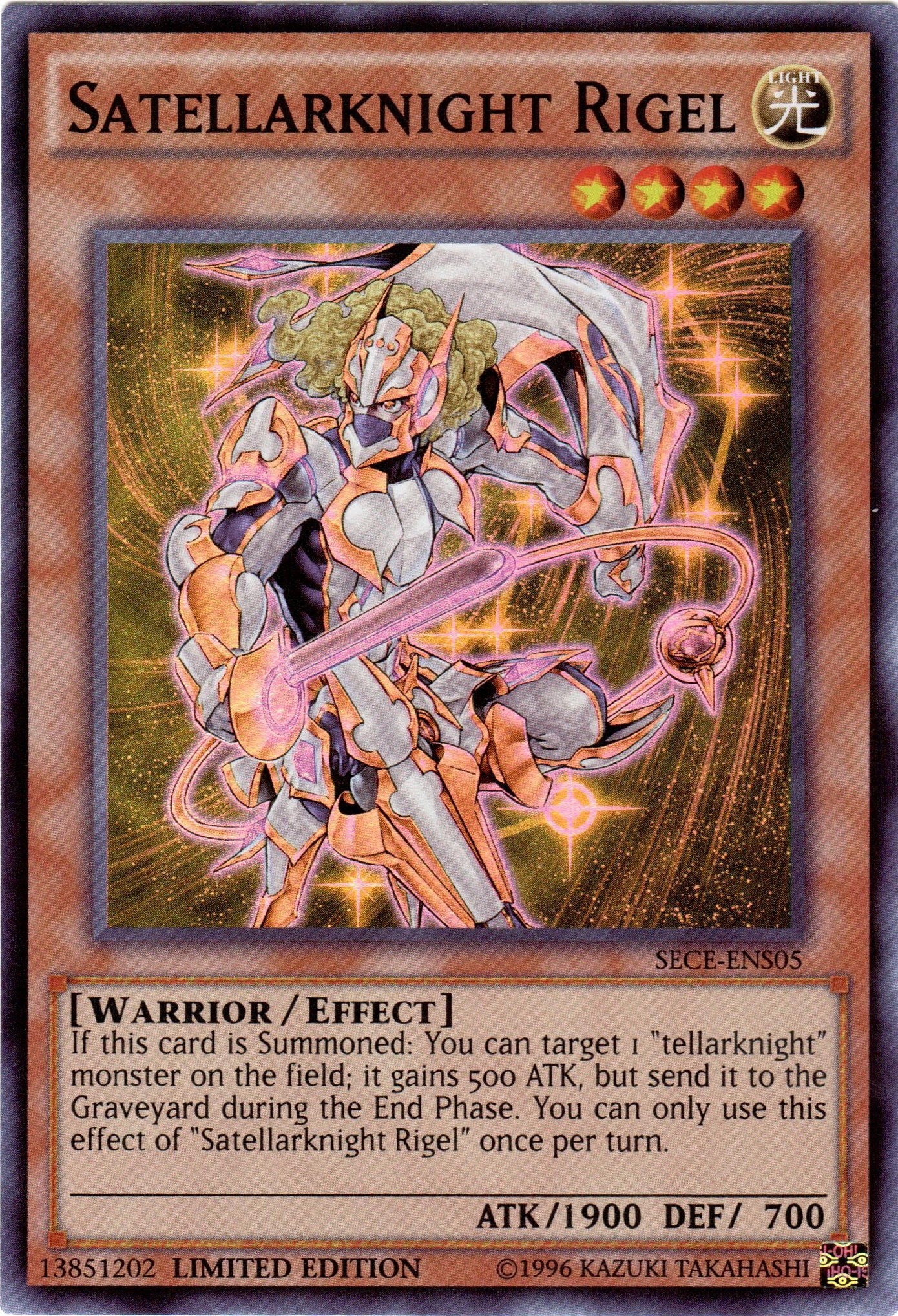 Image for Satellarknight Rigel (SE) (SECE-ENS05) (Secrets of Eternity) - YuGiOh